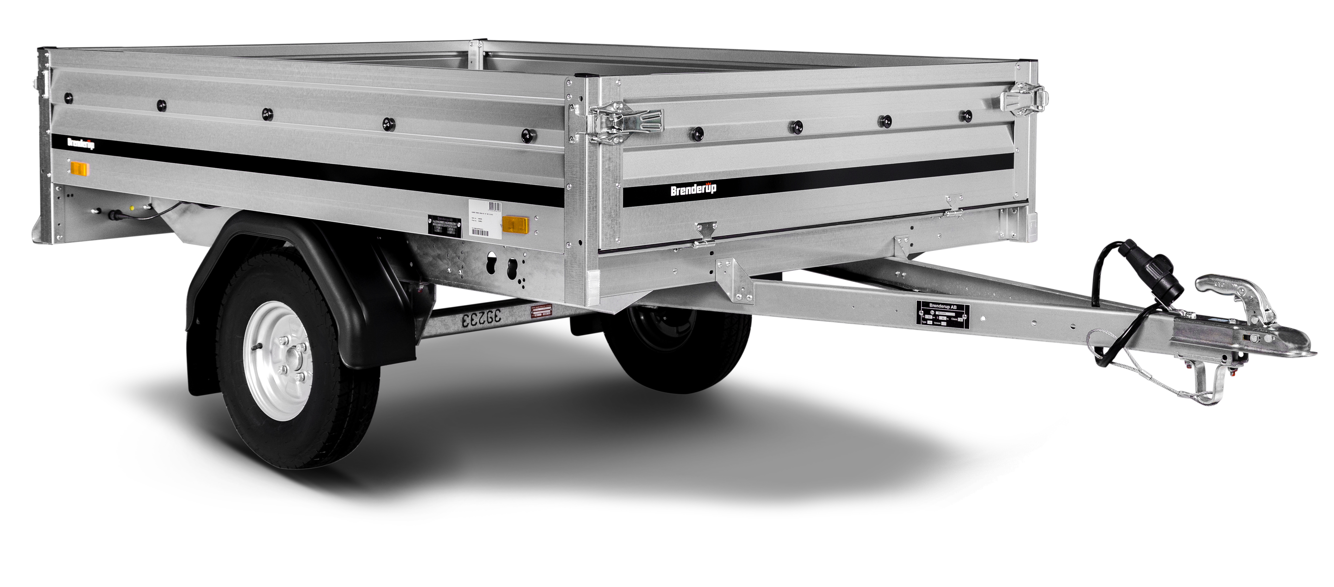 Brenderup Vehicle Parts  &  Accessories Brenderup 3205 Flat Bed Trailer with Spare wheel & Holder 