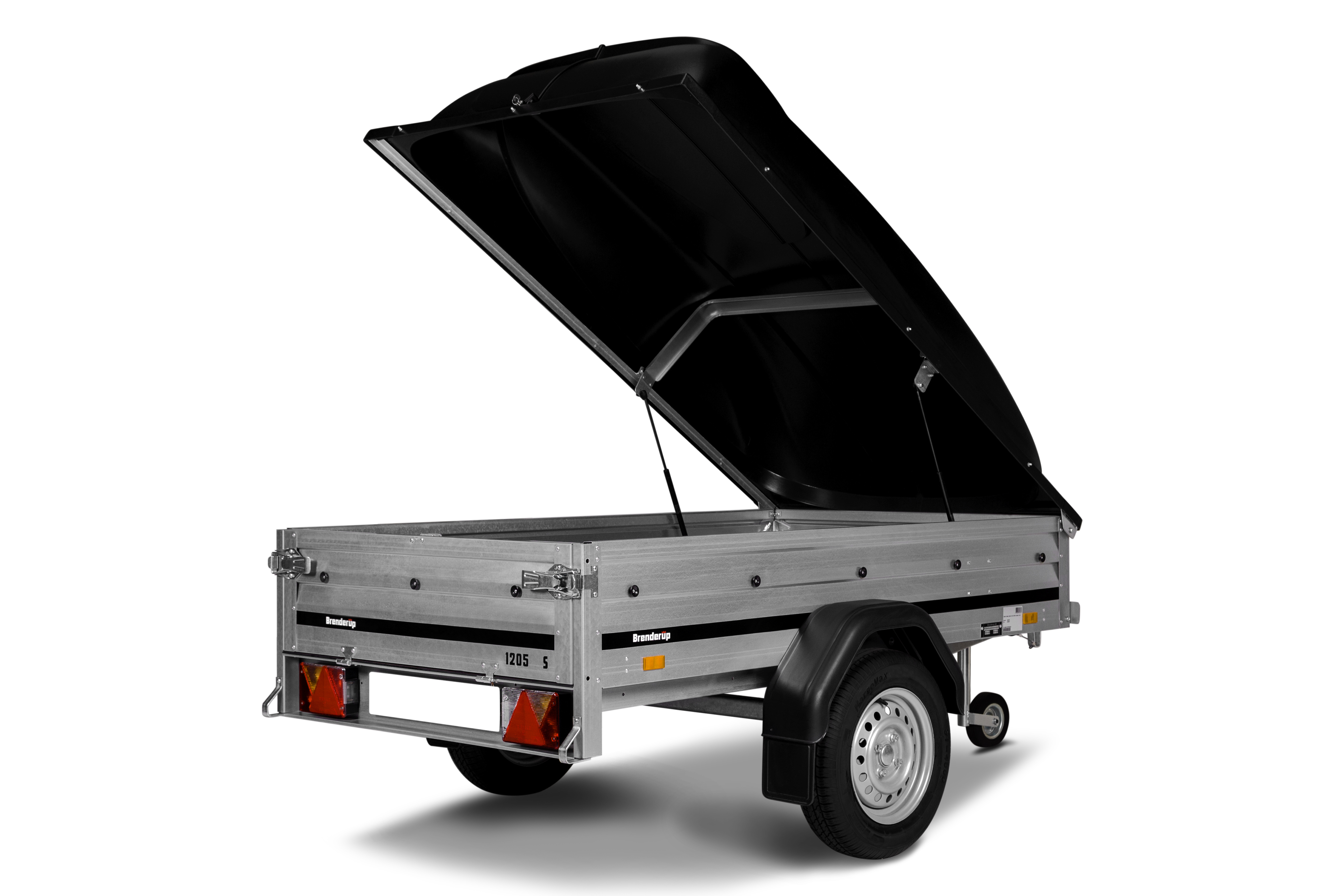 4 Thule Cycle Carriers Brenderup Vehicle Parts  &  Accessories Brenderup 1205S PACKAGE 10- Trailer Load Bars ABS Lid 